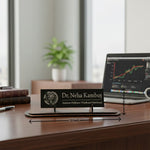 Personalized Premium Acrylic Desk Name Plate for Office & Home (12×8 Inch) | Love Craft Gifts