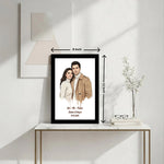 Personalized Oil Paint Style Couple Portrait Frame (8×12 Inch) | Love Craft Gifts