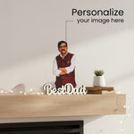 Personalized Cartoon Name Table Stand – Best Dad Edition (7×6 Inch) | Love Craft Gifts