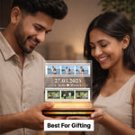 Personalized Film Strip LED Photo Frame Lamp with Date & Name 6x6 Inch | Love Craft Gifts