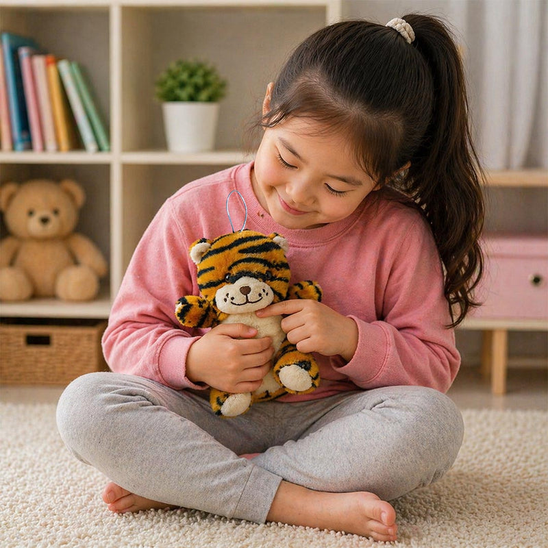 Personalized Cute Tiger Soft Toy – Custom Name Plush Teddy Gift for Kids | Love Craft Gifts™