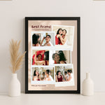 Best Friend Personalized Photo Collage Frame – Polaroid Style Memory Gift | Love Craft Gifts