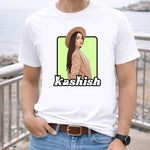 Personalized Girl Portrait Illustration T-Shirt – Custom Pic & Name Print | Love Craft Gifts