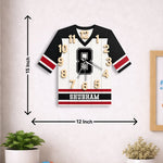 Personalized Football Jersey Wall Clock – Custom Name & Number Sports Wooden Clock (12x15 Inch) Kids Room Décor Gift | Love Craft Gifts™