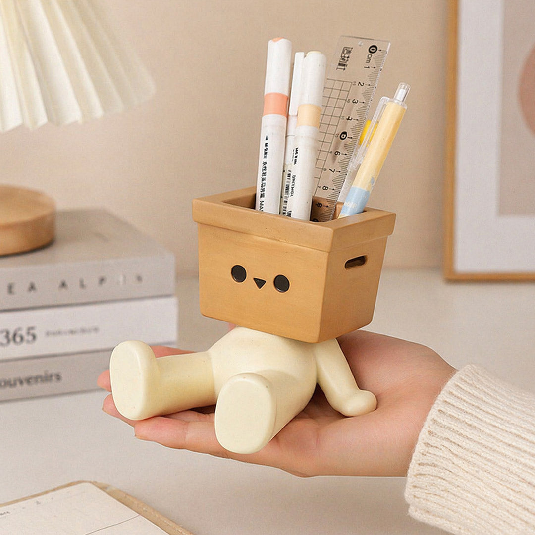 Personalized Cute Desk Pen Stand – Custom Name Organizer Holder Gift for Him & Her | Love Craft Gifts™