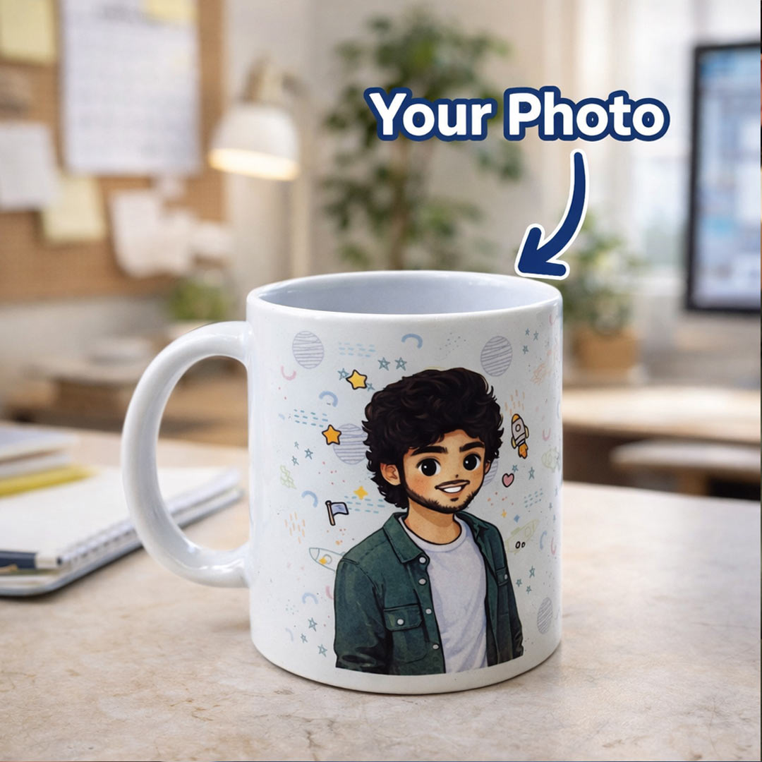 Personalized Kawaii Illustration Ceramic Mug – 250ml Cute Cartoon Gift | Love Craft Gifts