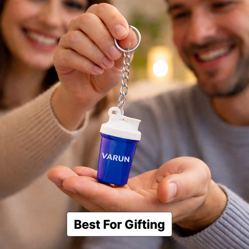 Personalized Mini Bottle Keychain (Standard Size) – Custom Name Plastic Keychain Gift | Love Craft Gifts™
