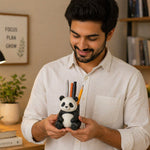 Personalized Panda Pen Holder – Custom Name Cute Panda Desk Organizer Gift | Love Craft Gifts™