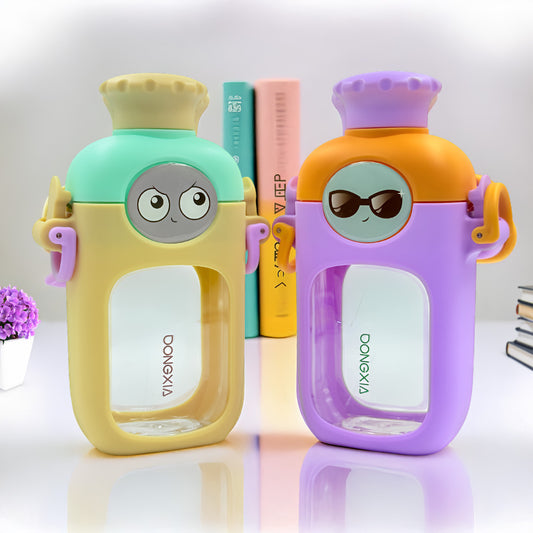 Cute Wink Face Kids Water Bottle