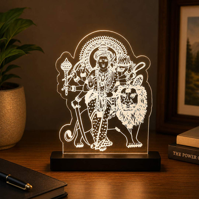 Sherawali Mata Car Dashboard Lamp