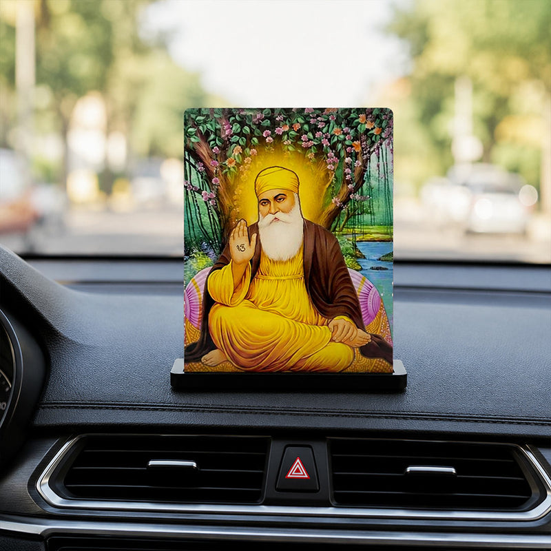 Guru Nanak Dev Ji Acrylic Car Dashboard- 2.5×3.5"