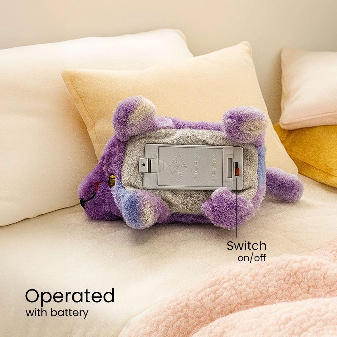 Colorful Dog Plush Toy with Bell Collar