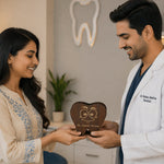 Personalized Dentist Tooth Pen Stand 4x5 Inch – Custom Name Wooden Desk Organizer Gift for Doctors | Love Craft Gifts™