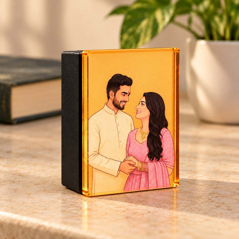 Personalized Photo Night Lamp | Custom Couple Photo Plug-in LED Night Light | Love Craft Gifts™