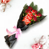 Red Roses With KitKat Chocolate Bouquet- For Hissar