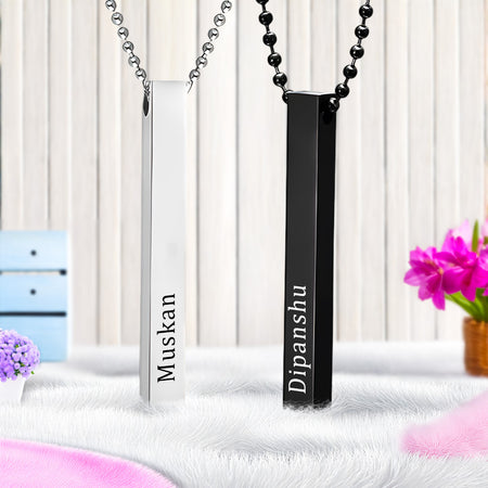 Personalized Bar Pendant – Elegant & Meaningful Jewellery