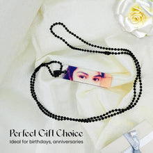 Custom Metal  Eye Photo Pendant with Detachable Chain