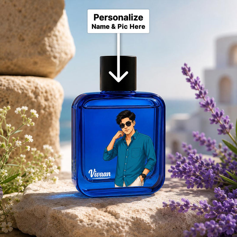 Personalized Aromatic Fougera Perfume | Custom Photo & Name Bottle | Love Craft Gifts™