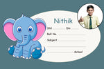 Elephant  Personalised  Notebook Name Slips | Love Craft Gifts |