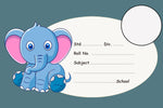 Elephant Personalised  Notebook Name Slips | Love Craft Gifts | 