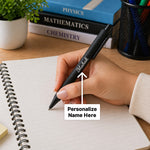Personalized Black Pen (Standard Size) – Elegant Custom Name Writing Gift for Professionals | Love Craft Gifts™