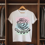 Personalized Swirl Name White T-Shirt for Girls – Custom Name Printed Trendy Tee | Love Craft Gifts