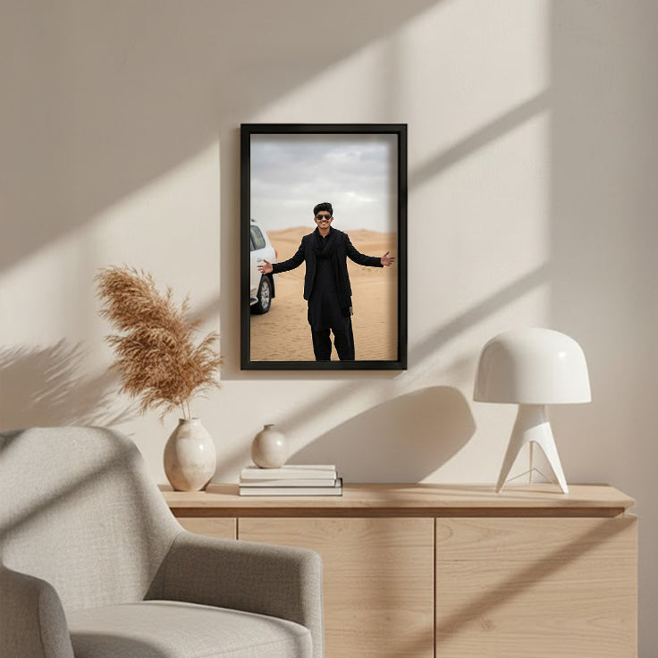 Dhurandhar Movie Style Photo Wall Frame (12×8 Inch) | Love Craft Gifts