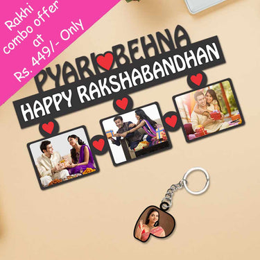 Photo Collage Frame- Sister Gifts for Rakhi | Love Craft Gifts