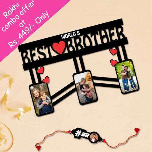 Photo Collage Frame-Brother Gift for Rakhi | Love Craft Gifts