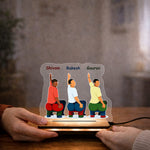 Personalized Friends Cartoon LED Acrylic Lamp Custom Name Gift Night Light 6x7" | Love Craft Gifts