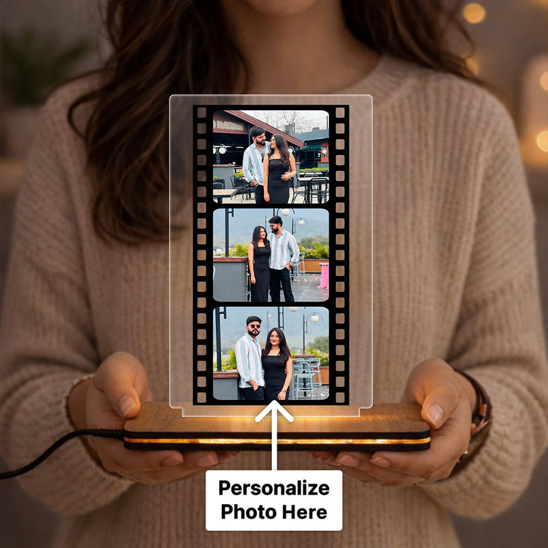 Personalized Film Strip LED Photo Frame Lamp- 7x5"