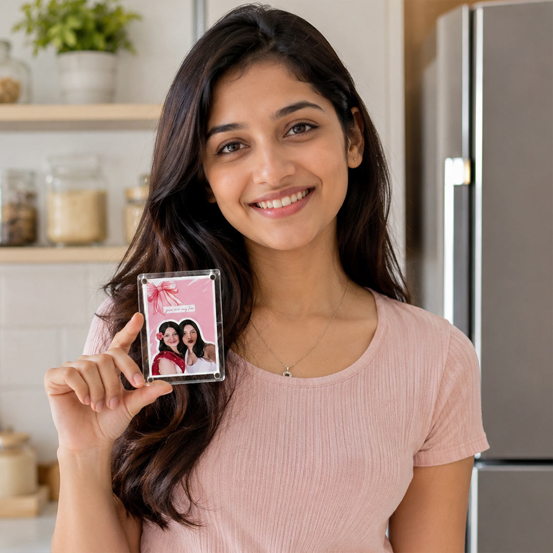 Personalized Best Friend Acrylic Photo Fridge Magnet | Bestie & BFF Friendship Gift | Love Craft Gifts™