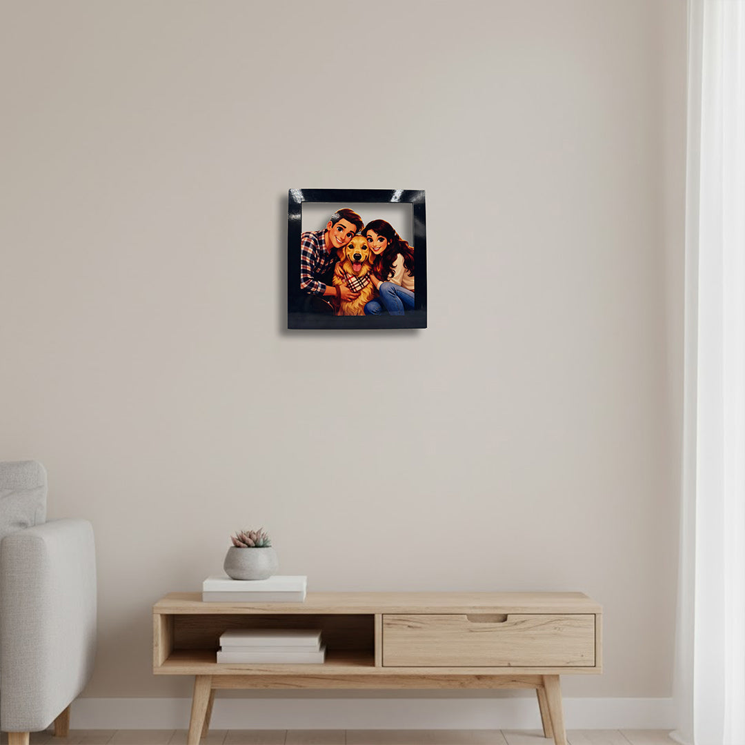 Personalized PixArt Style Photo Frame-8×8"