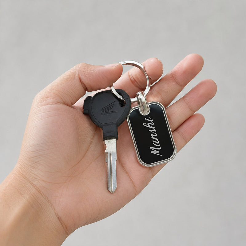Personalized Premium Metal Keychain 5x2 CM | Custom Name Keepsake | Love Craft Gifts™