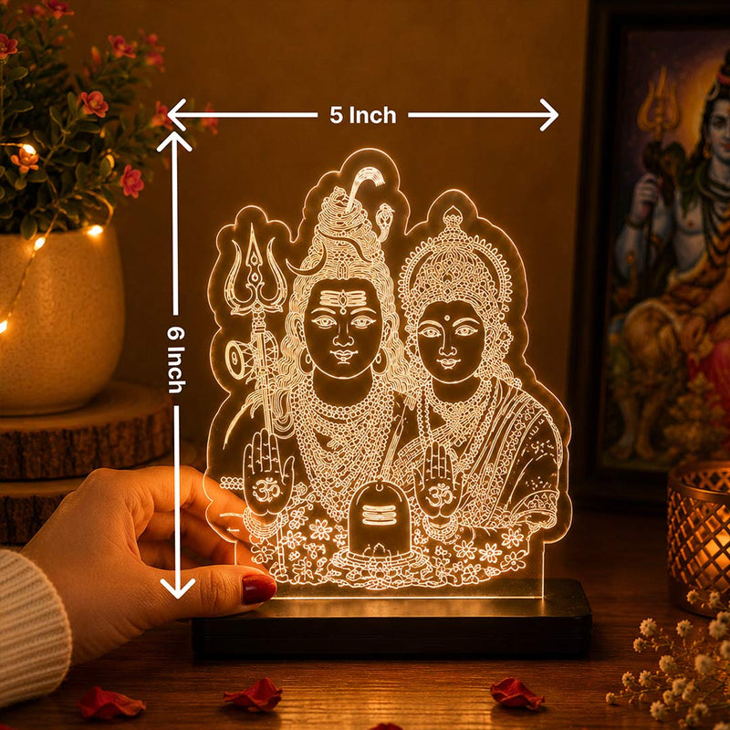 Mahadev Parvati Car Dashboard Lamp