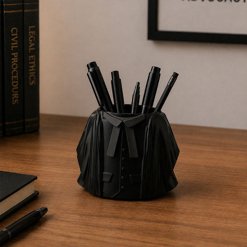 Personalized Lawyer Coat Pen Stand | Desk Organizer Gift