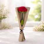 Red Rose Crochet Bouquet – Handmade Forever Flower Gift | Love Craft Gifts