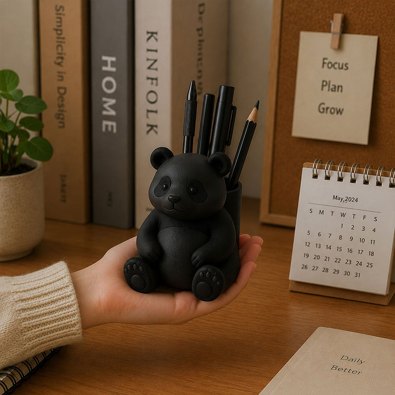Personalized Panda Pen Holder | Cute Panda Desk Organizer Gift