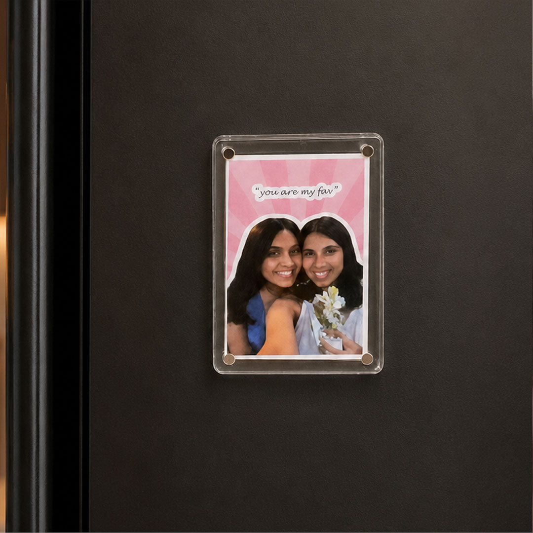 Personalized Best Friend Acrylic Photo Fridge Magnet | BFF Friendship Gift | Love Craft Gifts™