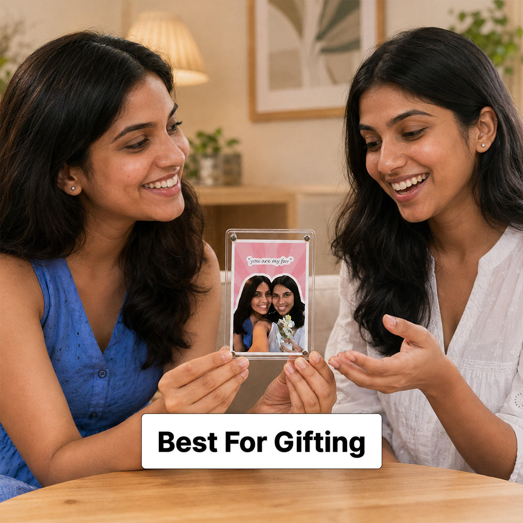 Personalized Best Friend Acrylic Photo Fridge Magnet | BFF Friendship Gift | Love Craft Gifts™