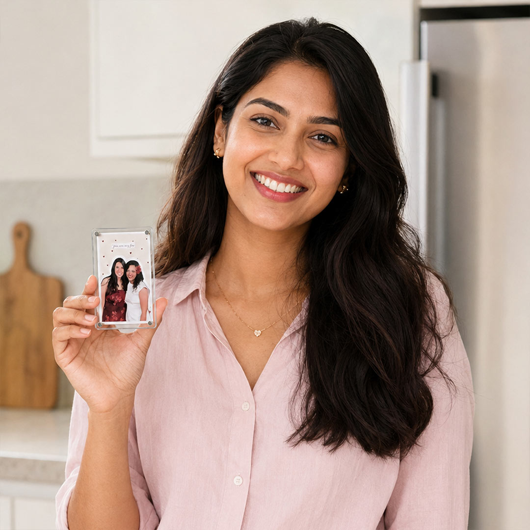Personalized Best Friend Acrylic Photo Fridge Magnet | Unique Gift for Bestie | Love Craft Gifts™