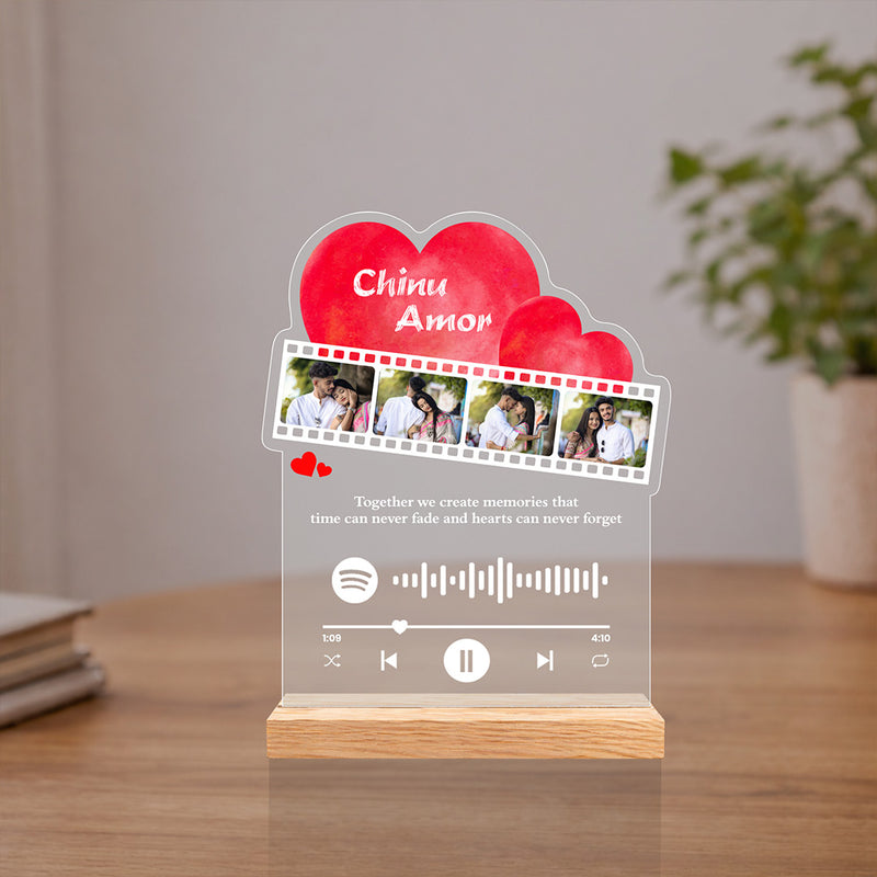 Personalized Spotify Acrylic Plaque- 6.5x8" | Couple Music Frame | Anniversary Gift