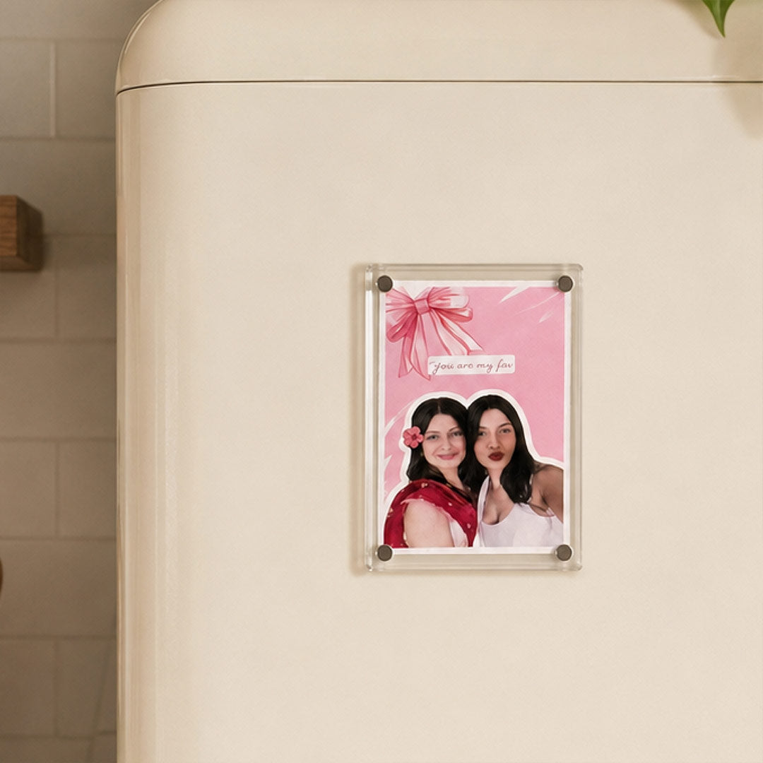 Personalized Best Friend Acrylic Photo Fridge Magnet | Bestie & BFF Friendship Gift | Love Craft Gifts™