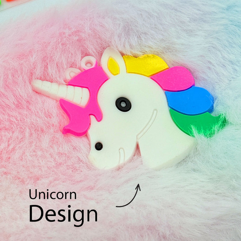 Mini Multicolor Unicorn Stationery Kit- 10 Pencils(1 Box) , 1 Eraser, 1 Sharpener &  Sticky Notes