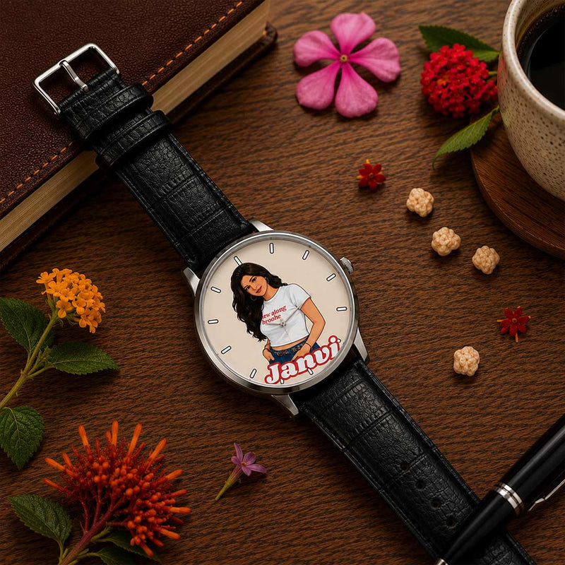 Personalized Cartoon Wrist Watch | Analog Watch | Unique Gift for Her | Love Craft Gifts™