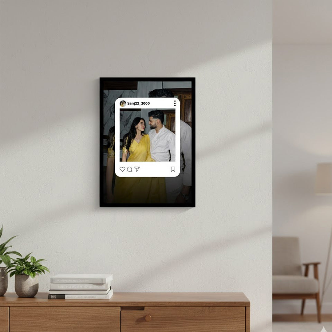 Personalized Instagram Photo Frame (8×12 Inch) | Love Craft Gifts