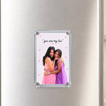 Personalized Best Friend Acrylic Photo Fridge Magnet | Custom BFF Photo Friendship Keepsake | Love Craft Gifts™