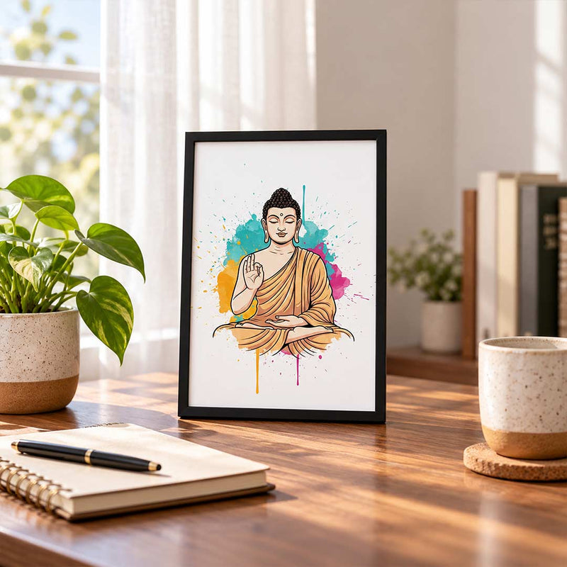 Lord Buddha Meditation Frame | Peaceful Spiritual Wall Décor | Love Craft Gifts™