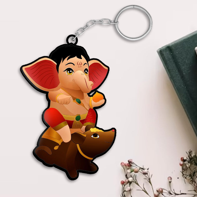 Cartoon Ganesha Keychain | Love Craft Gifts