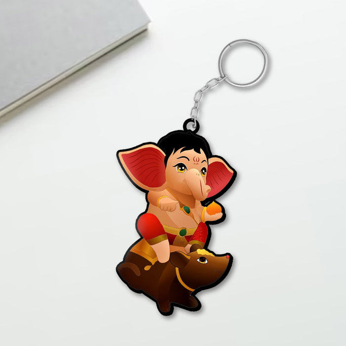 Cartoon Ganesha Keychain | Love Craft Gifts